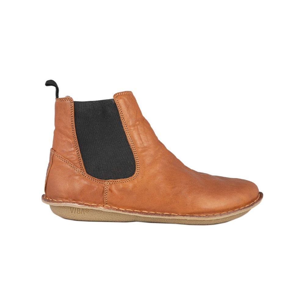 HELSINKI Leather Cognac Brown Shearling - Image 3