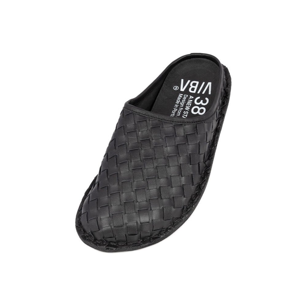 ROMA Woven Leather Preto Black - Image 2